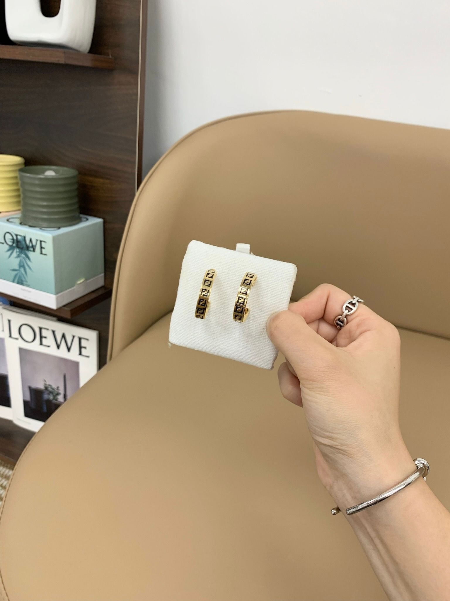 Sale Fendi Hoop FF 25 Earrings