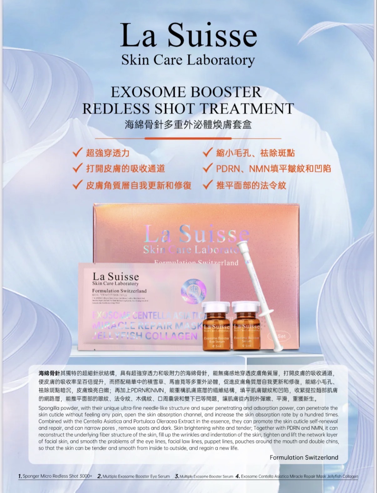 預訂優惠*La Suisse家用療程套裝系列(一盒六套)