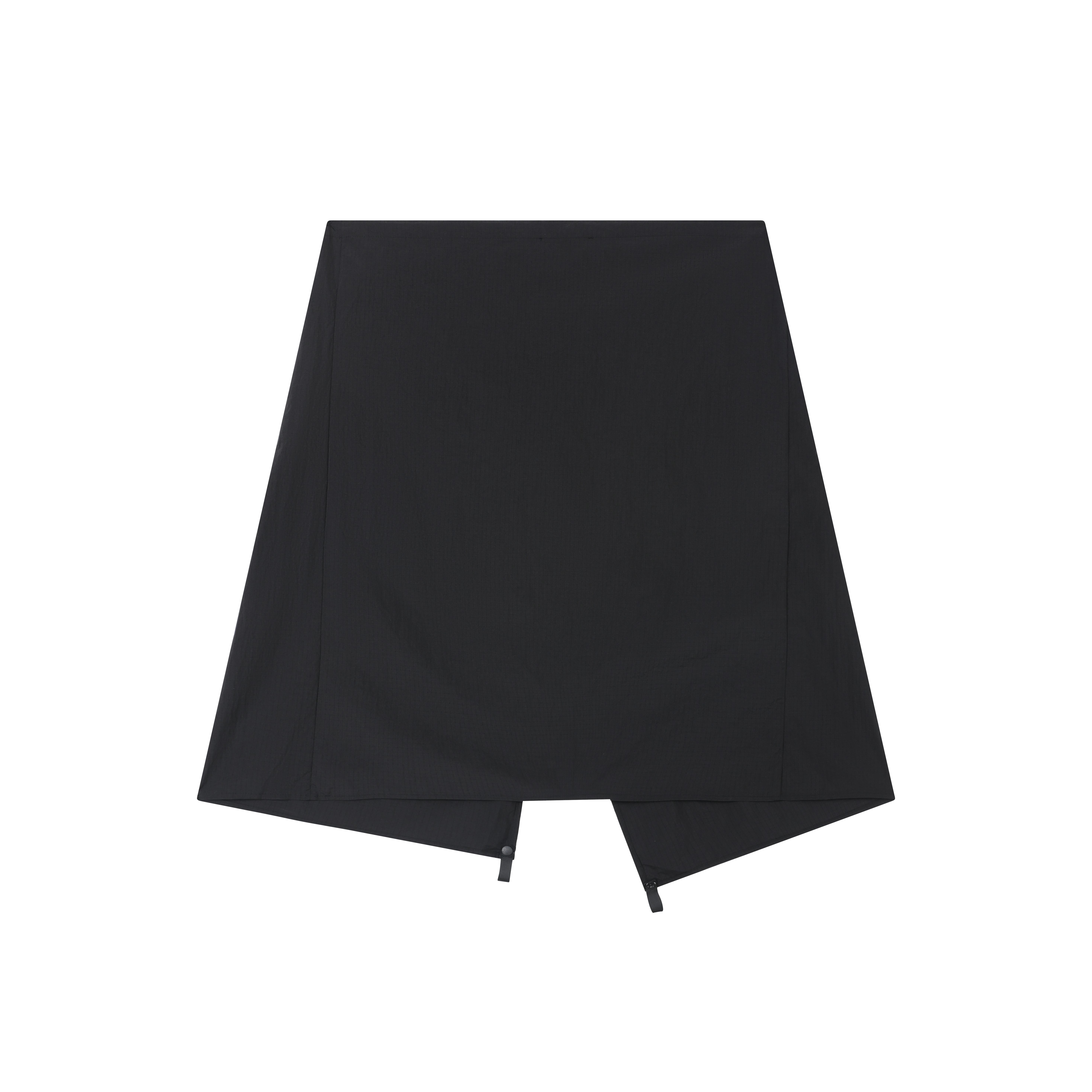 ODE CARGO WRAP SKIRT - BLACK