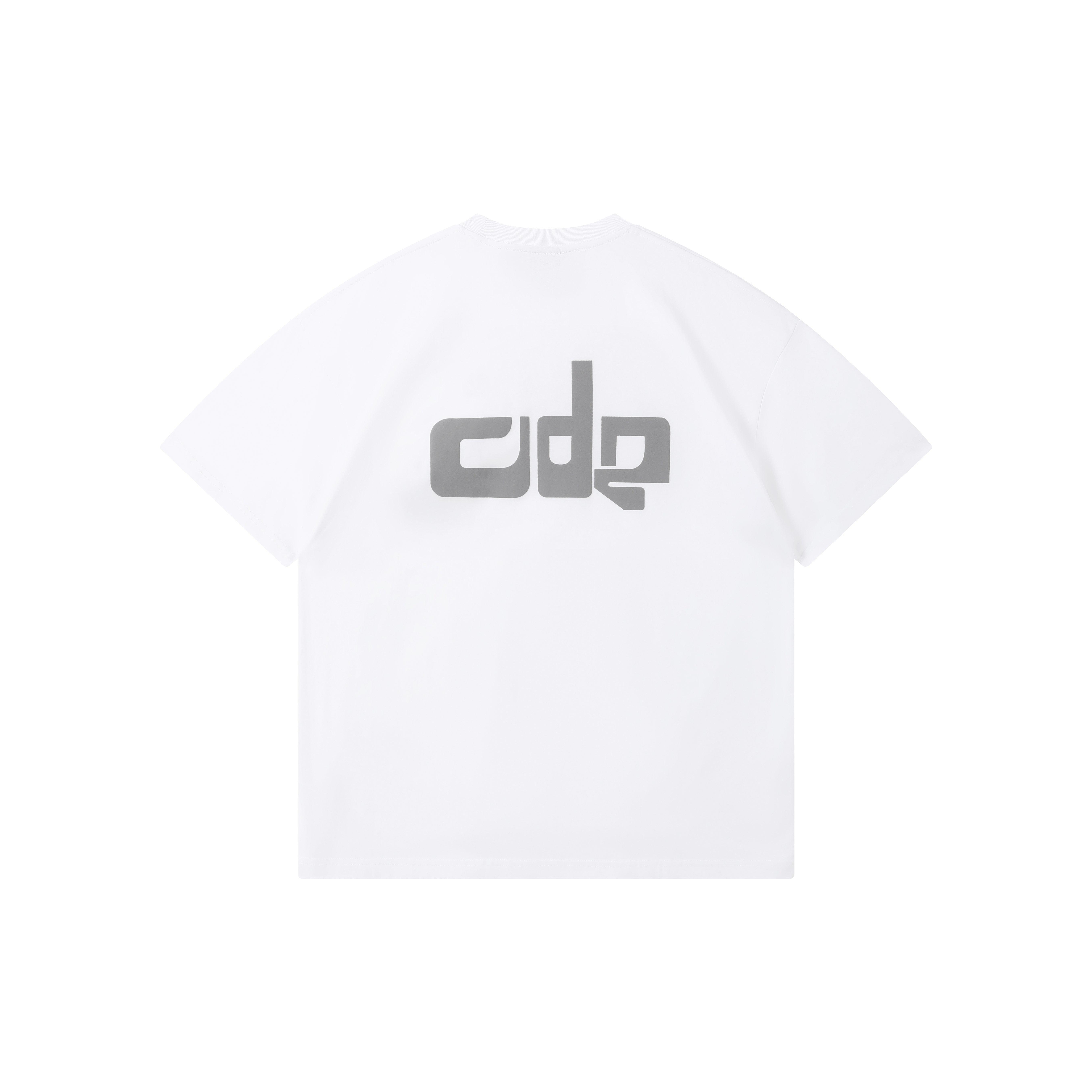 ODE TEXTURE EMBROIDERY TEE - WHITE