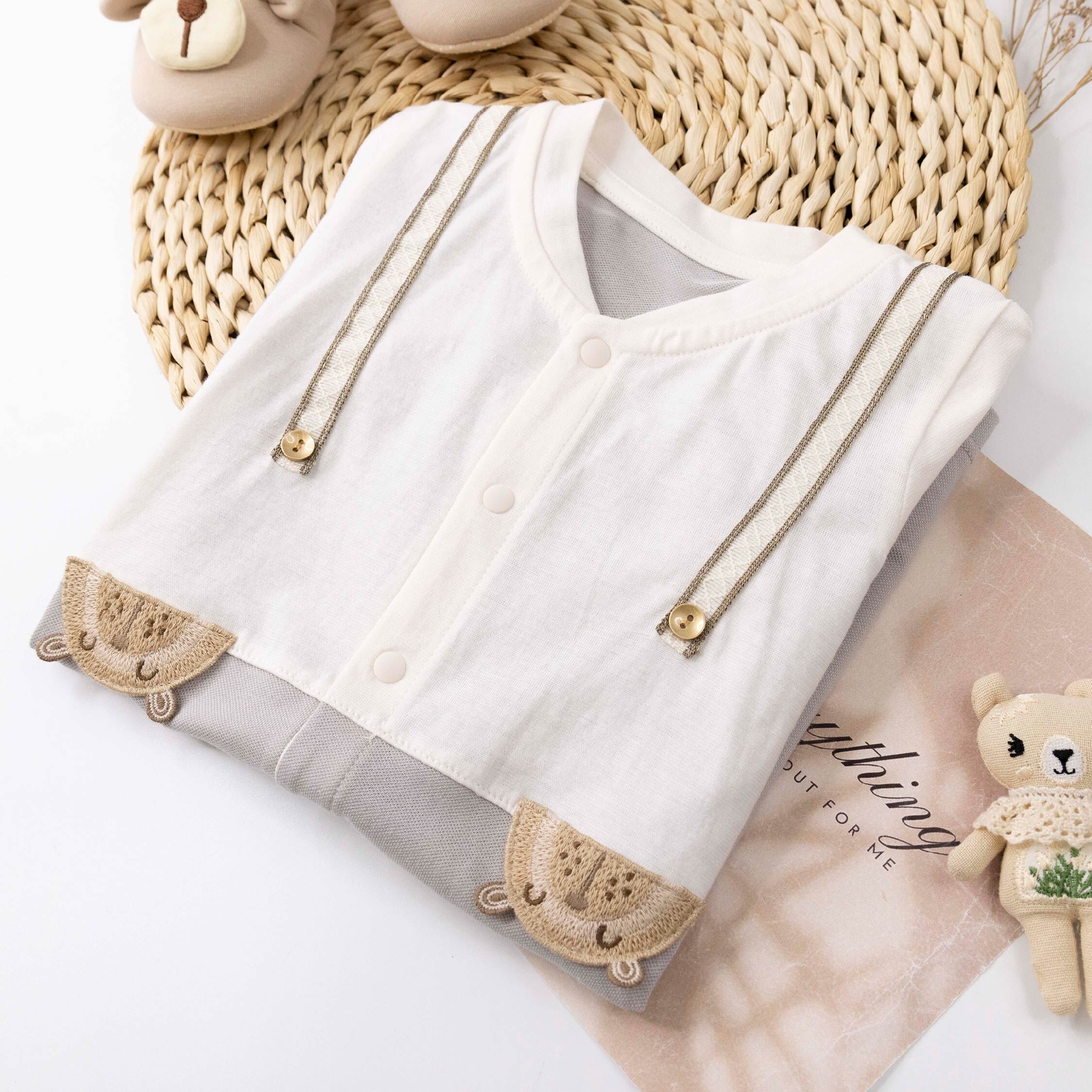 純淨系列 童趣動物布貼連身衣 (T6006)