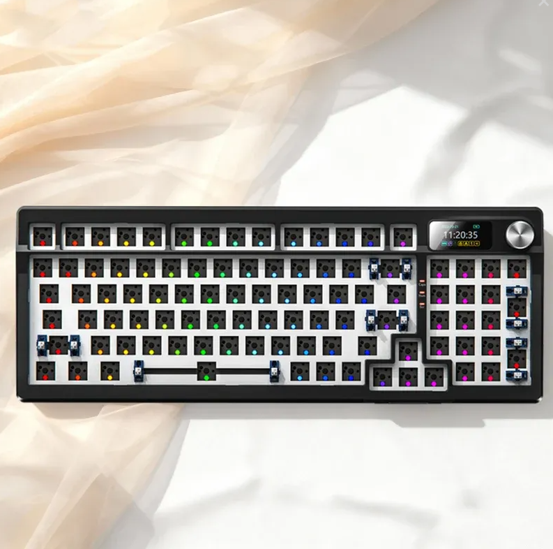 (2026春季限時優惠)Yindiao Y95 Gasket Customized Mechanical Keyboard (淨套件) - Black