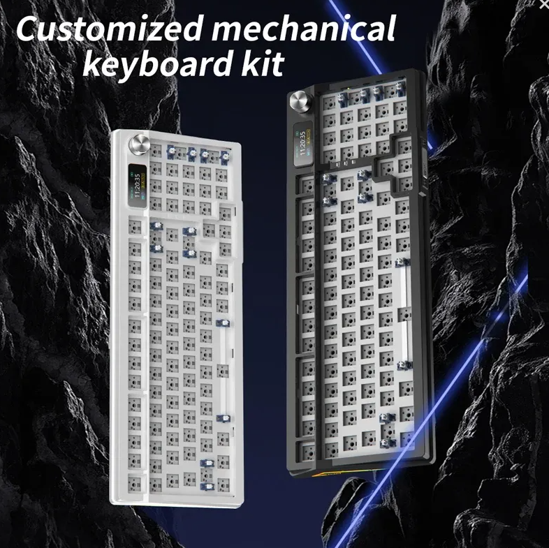 (2026春季限時優惠)Yindiao Y95 Gasket Customized Mechanical Keyboard (淨套件) - Black