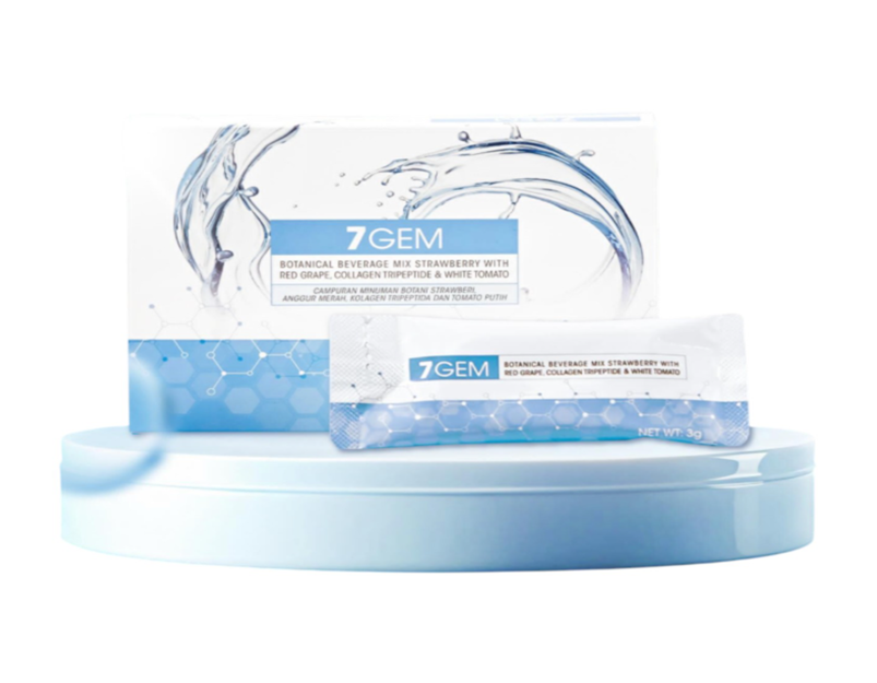 UM45 "7GEM 白蕃茄美白緊致胶原粉 (一盒15條)  $395/1盒 $790/買2盒送5條 $999/買3盒送5條 $1394/買4盒送10條 $1998/買6盒送15條