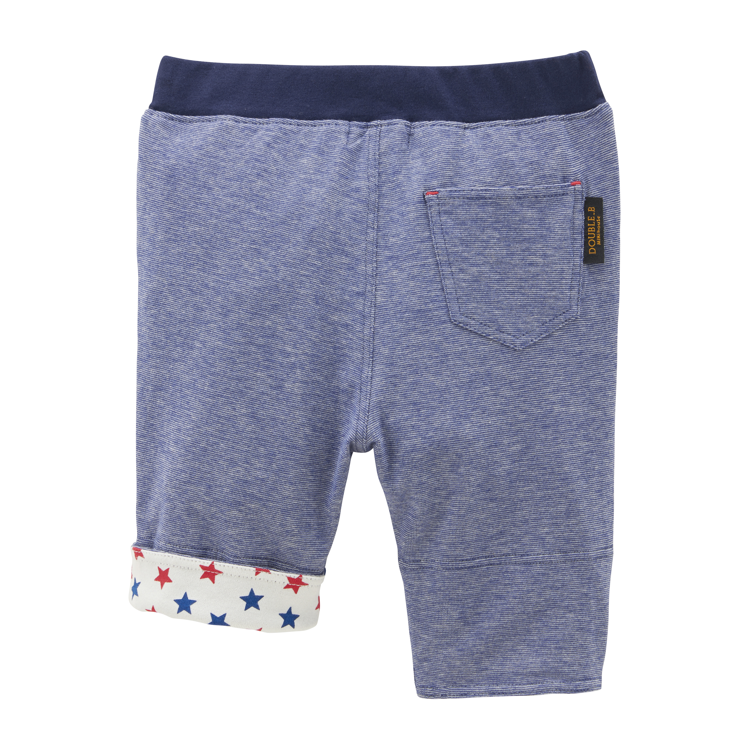 DOUBLE_B 彈性七分褲-深藍色