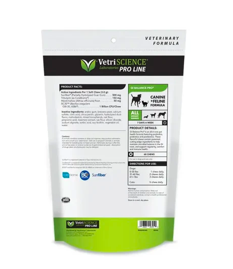VetriScience - Veterinary Strength Gut & Digestive For Dogs & Cats) 60 Chews