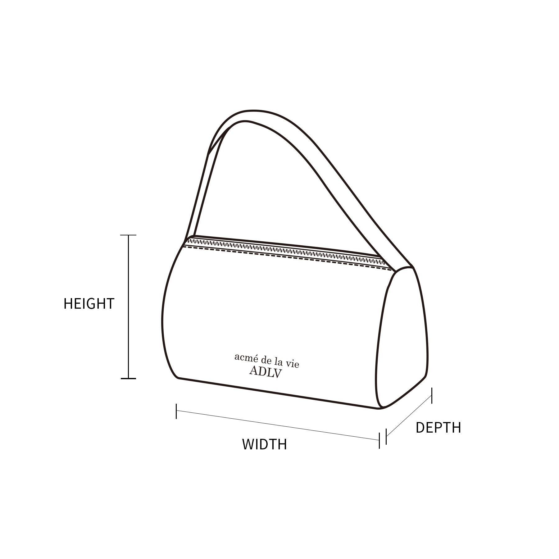 【38】ADLV BASIC LOGO RIPSTOP SHOULDER BAG