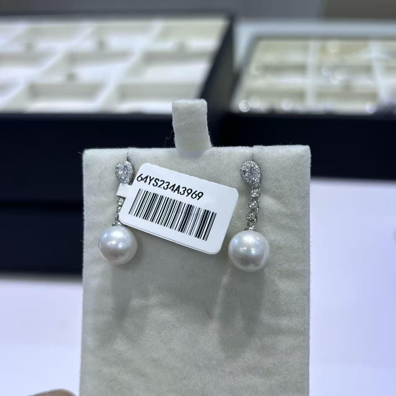 (YA31) 8-9MM天然淡水珍珠耳環 (S925)- #珍珠 #2104PE