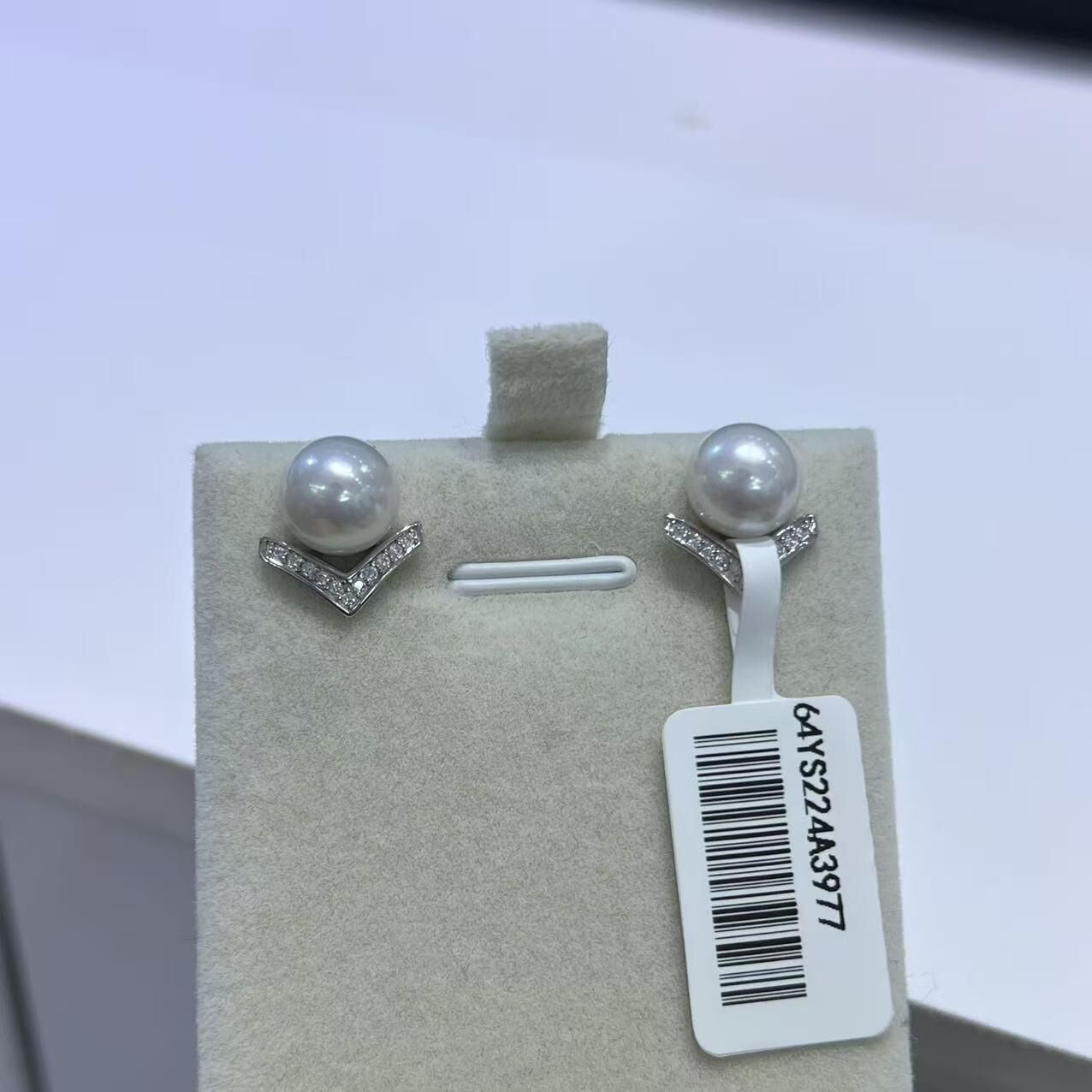 (YA34) 8-9MM天然淡水珍珠耳環 (S925)- #珍珠 #2104PE