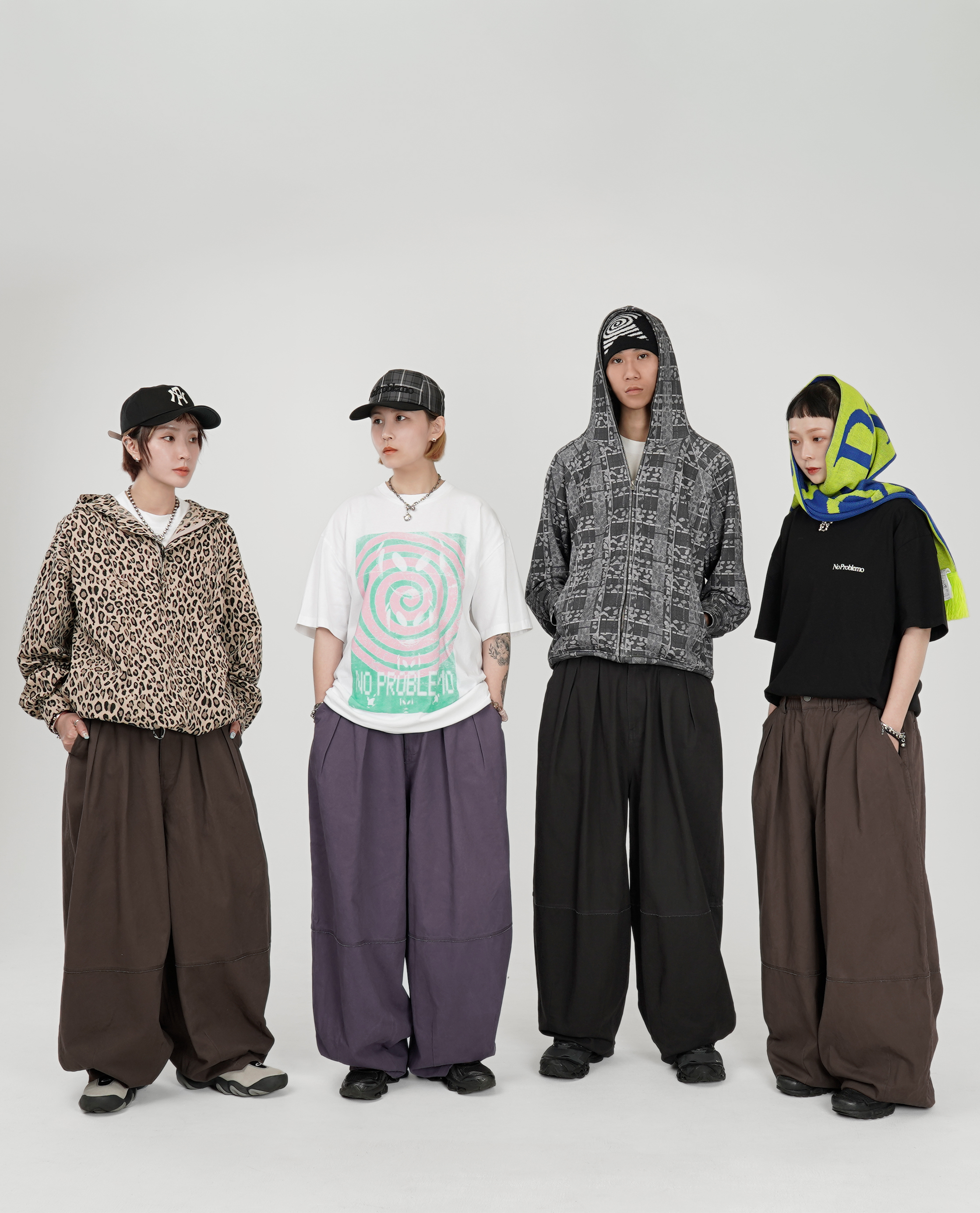 OPOISM 3.0 Overlock Stitching Cocoon Pants