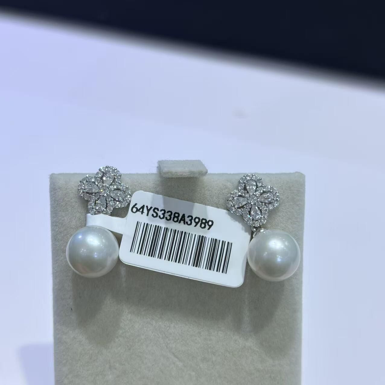 (YA38) 10-11MM天然淡水珍珠耳環 (S925)- #珍珠 #2104PE