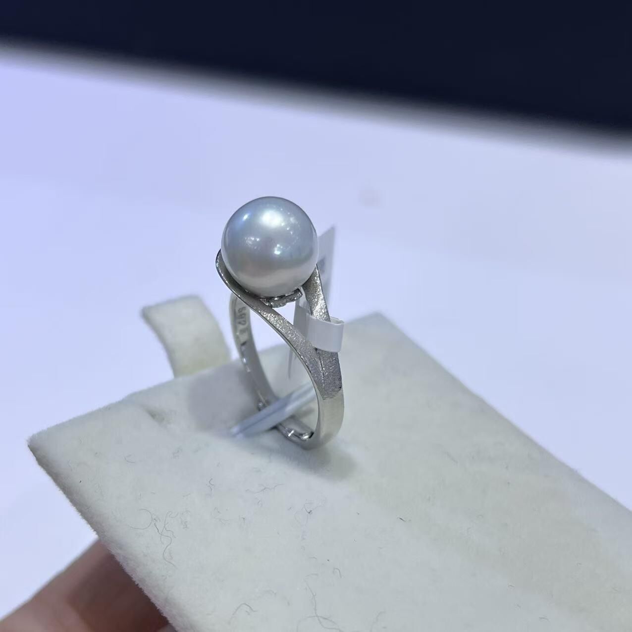 (YA39) 10-11MM天然淡水珍珠戒指 (S925)- #珍珠 #2104PE