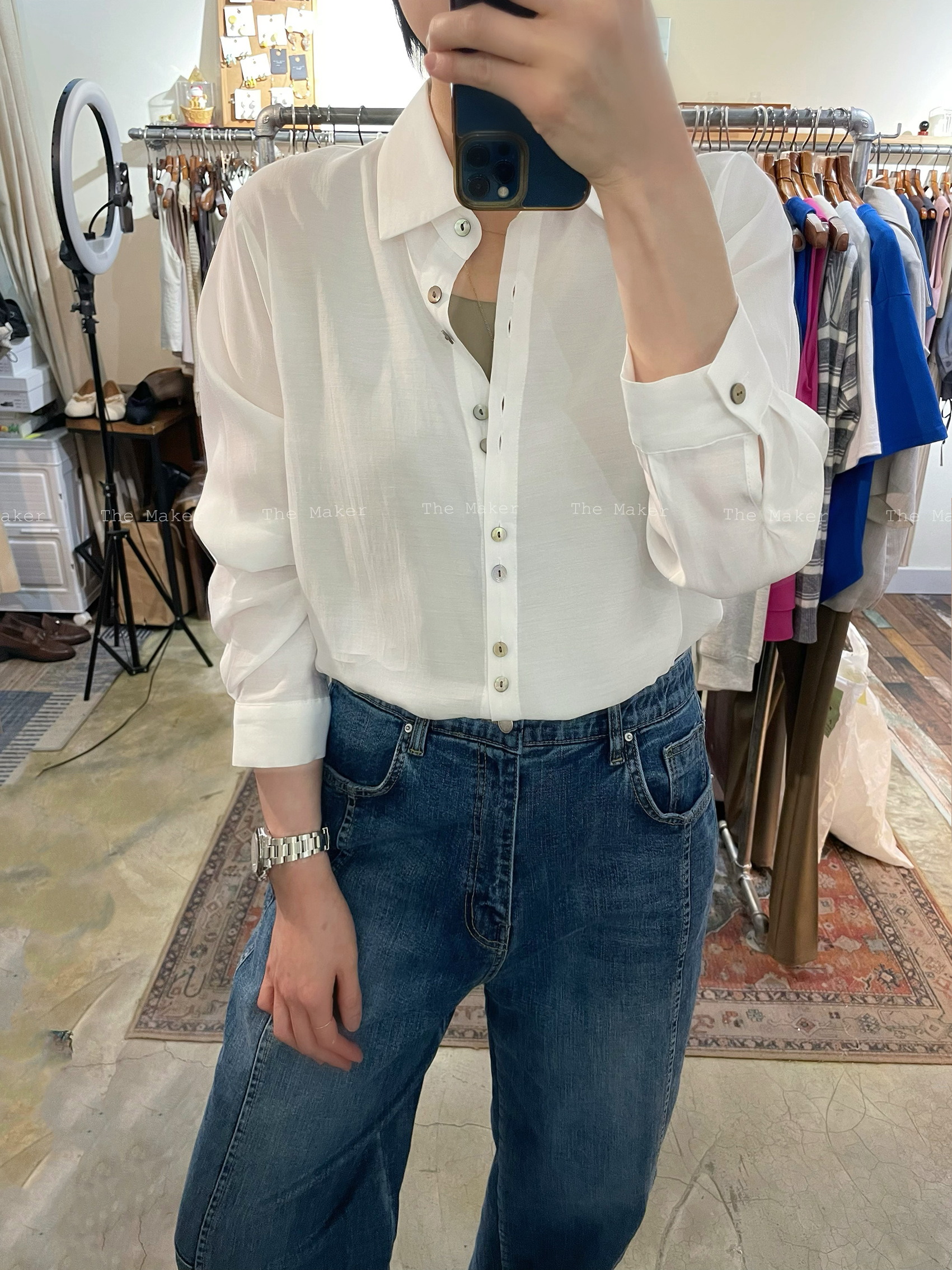 ✨ 絲質高貴緞光裇衫 ✨