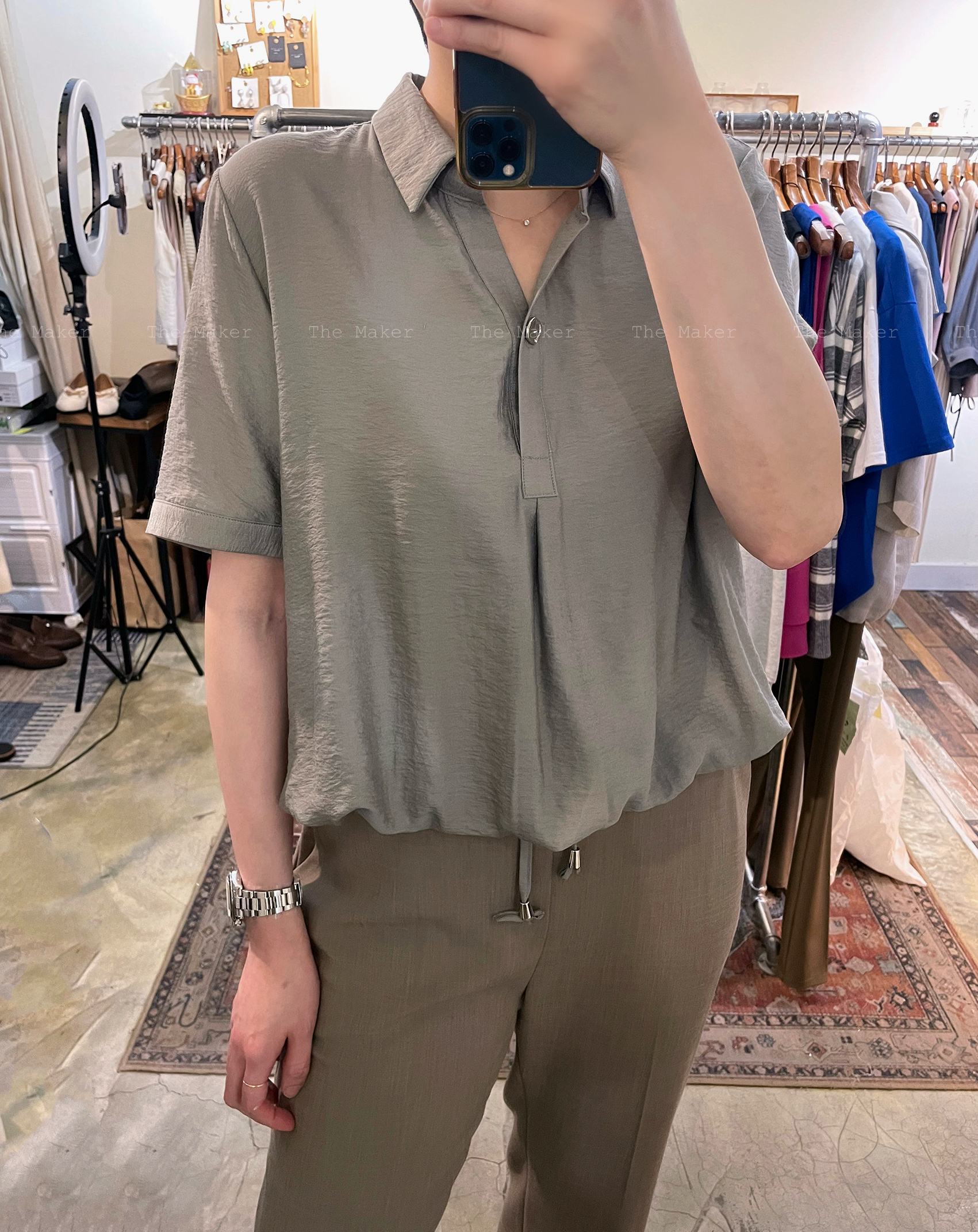 🌬️ 細緻絲滑光澤立體Top 🌬️