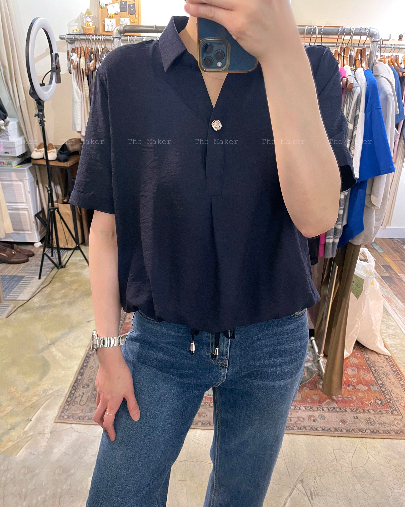 🌬️ 細緻絲滑光澤立體Top 🌬️