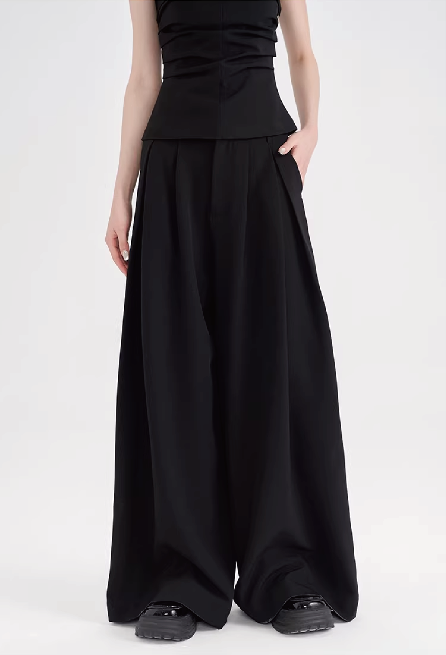 SIMPLEACTION 百搭高級垂墜感西裝褲