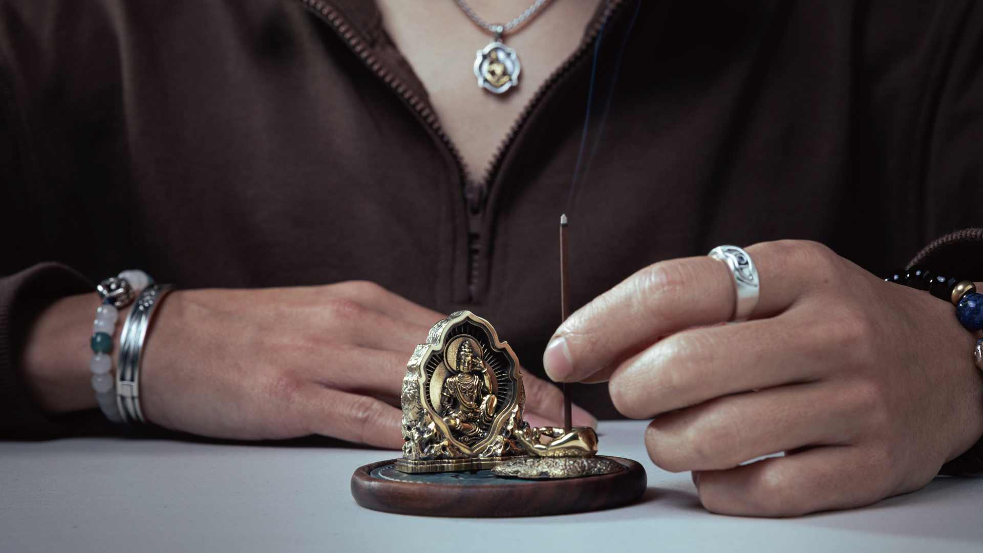 黃銅觀音香龕日常使用場景