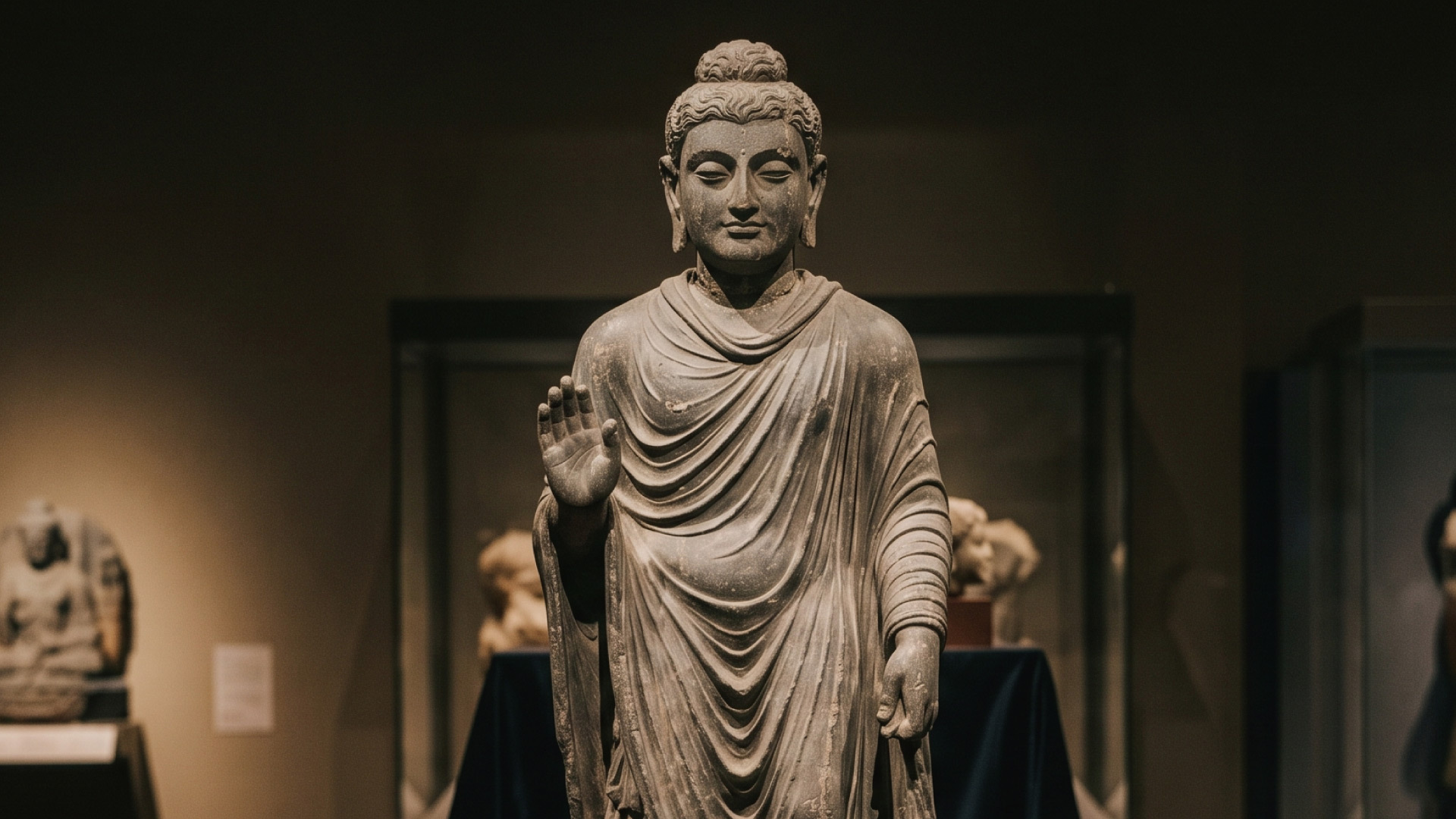 犍陀羅風格石像示意圖