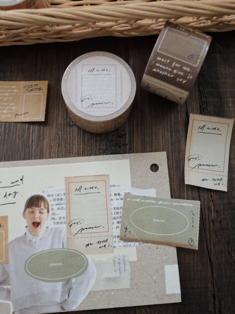 茄子先生｜Pause 便利貼紙膠帶