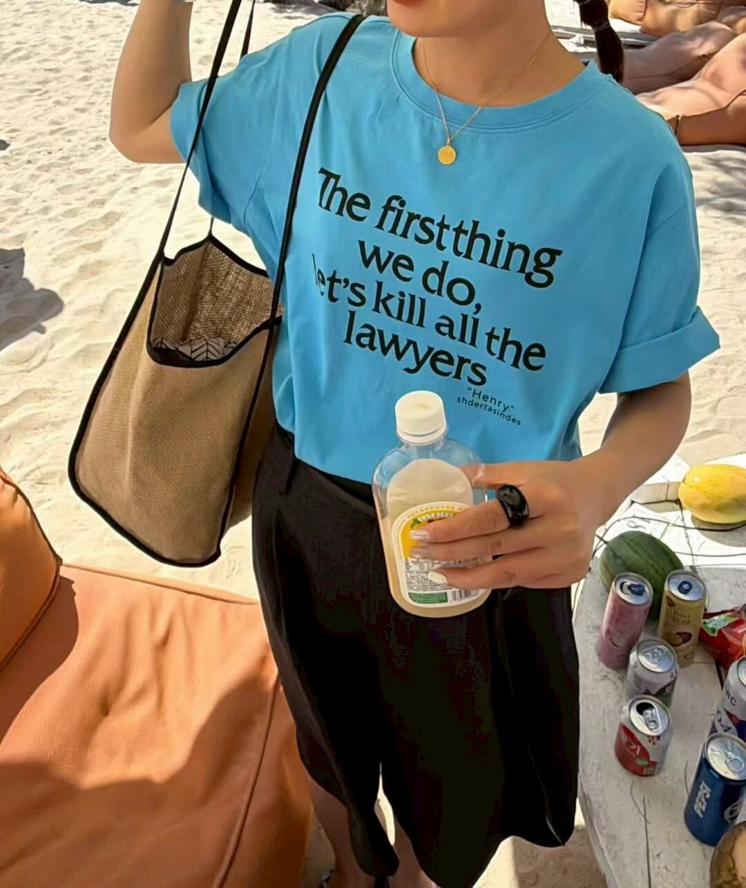 ᴴᴼᵀ ▸▸店長推薦◃◃ 春夏新款/水洗英文字上衣顏色   黑/白/藍 尺寸   F 材質   棉 MANIFEST正韓🇰🇷