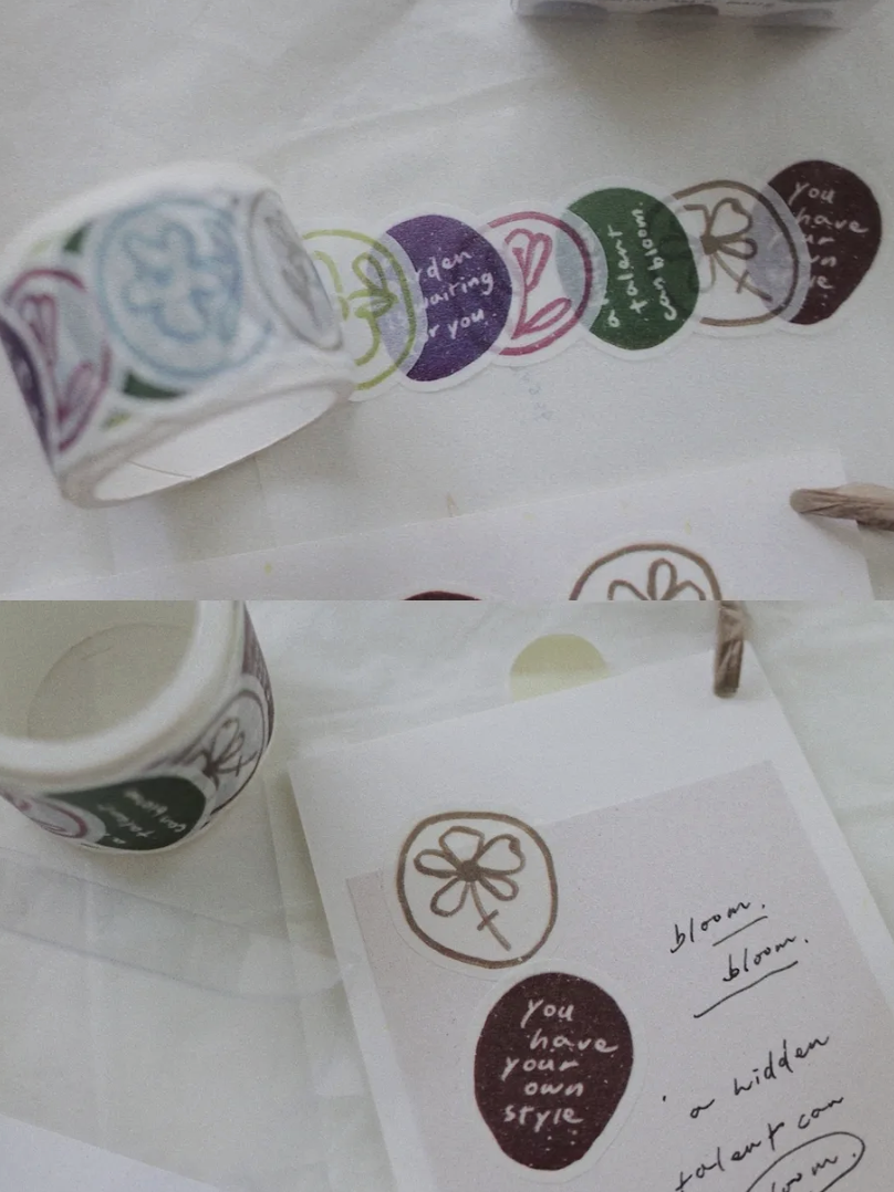 茄子先生｜Bloom Bloom 造型貼紙卷