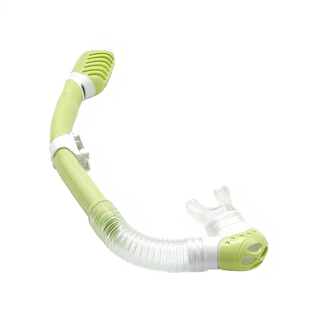 兒童款全乾式浮潛呼吸管 - 黃