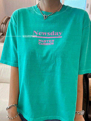 ᴴᴼᵀ ▸▸店長推薦◃◃ 春夏新款/水洗英文字上衣 MANIFEST正韓🇰🇷