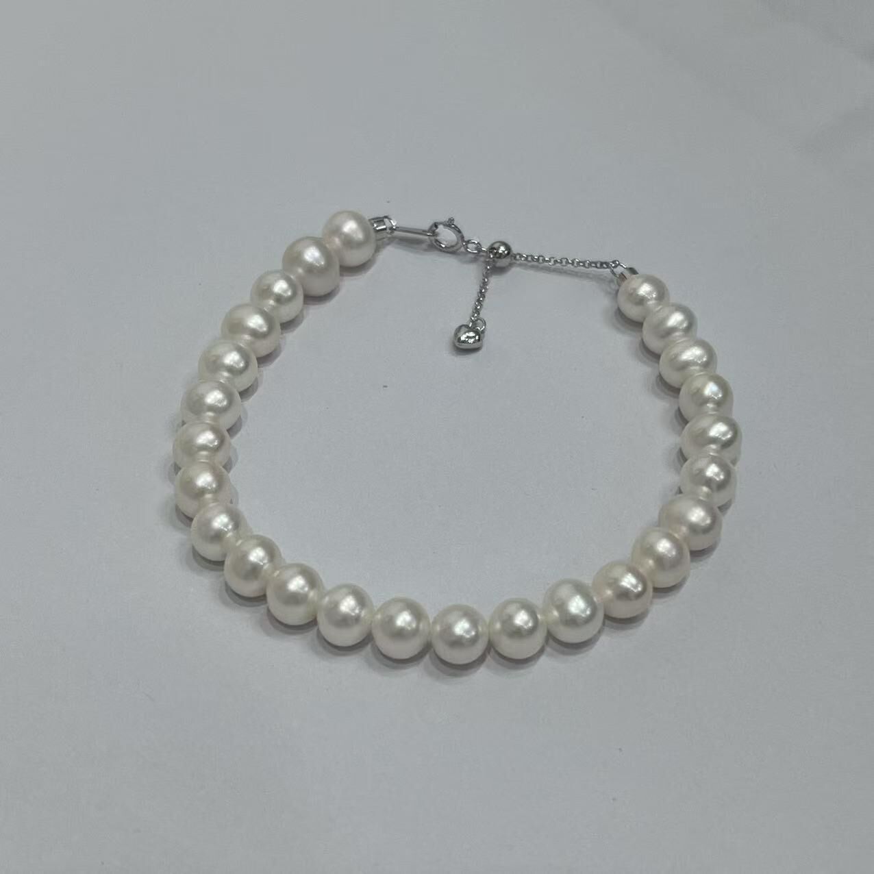 (YA54) 6-7MM天然淡水珍珠手鏈 (S925)- #珍珠 #2104PE