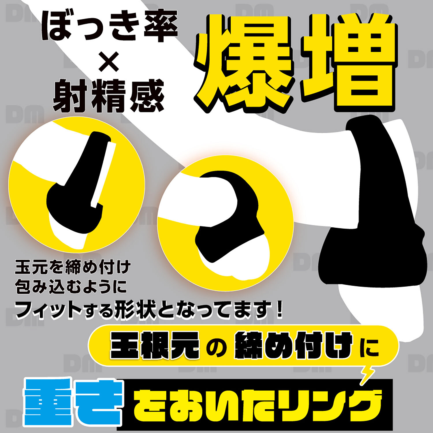 DOCTOR MAGIC 睪丸根部鎖精環 (加強包覆版)