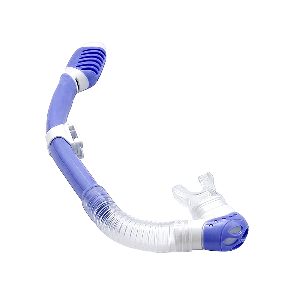 兒童款全乾式浮潛呼吸管 - 藍