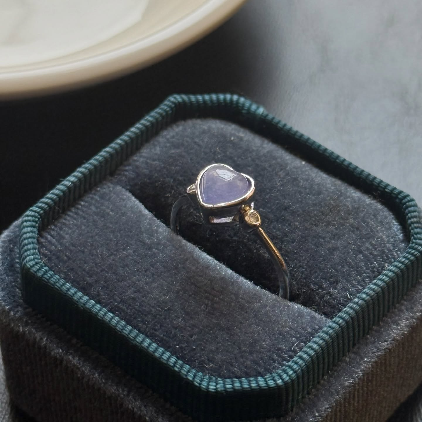 [原石] 坦桑石 水晶戒指