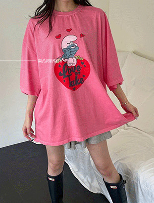 ᴴᴼᵀ ▸▸店長推薦◃◃ 春夏新款/卡通水洗長版上衣 MANIFEST正韓🇰🇷