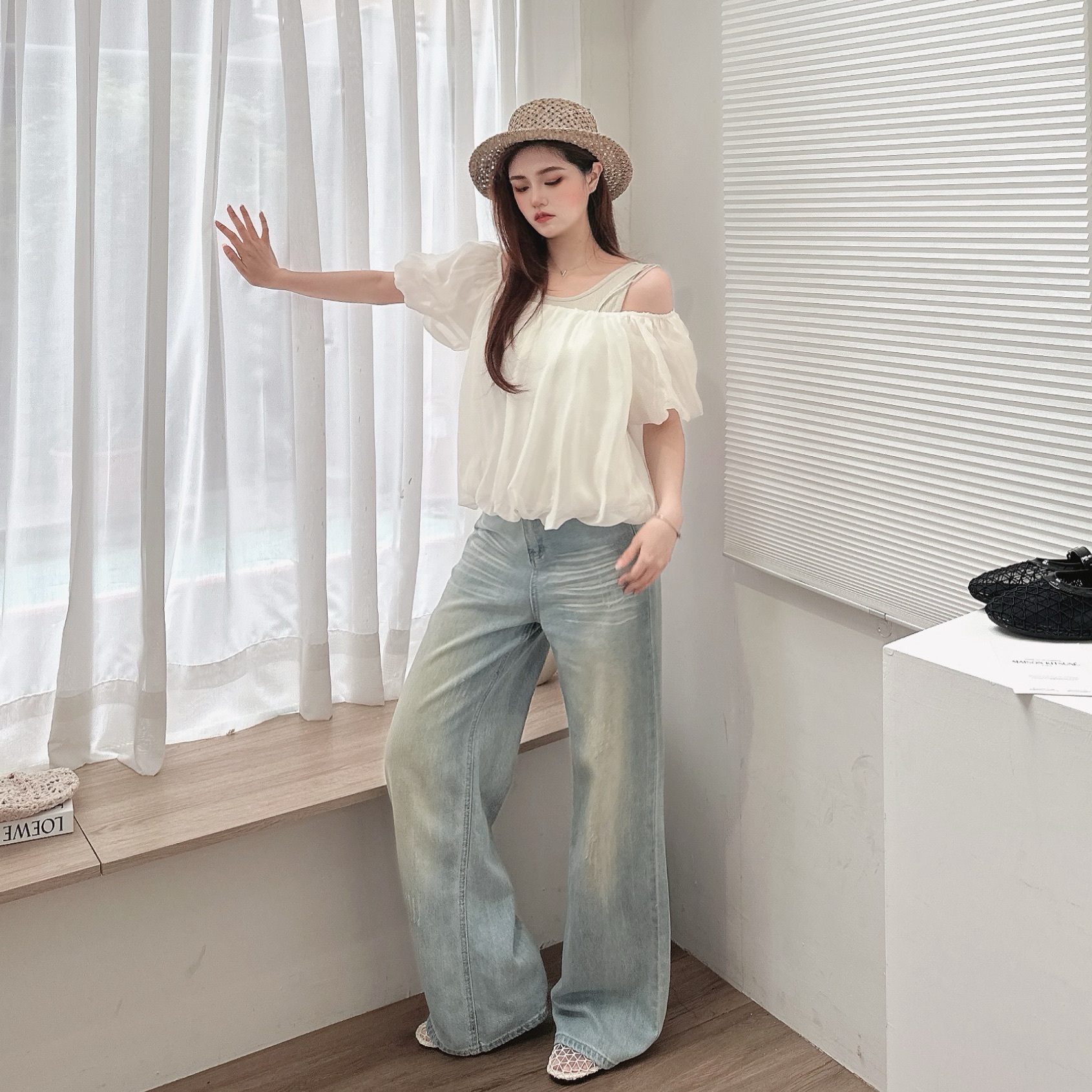 絕美仙氣兩件花苞套裝/二色