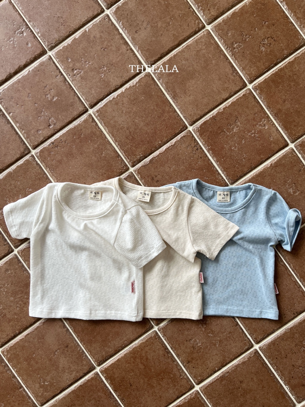 正韓夏lalla 小童三色軟軟透氣上衣
