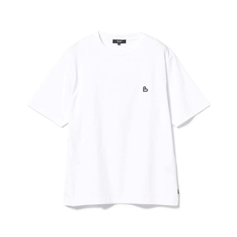 BEAMS HEART TEE 黑愛心 字母排列 短袖 白色 4208007214701 [台灣現貨]