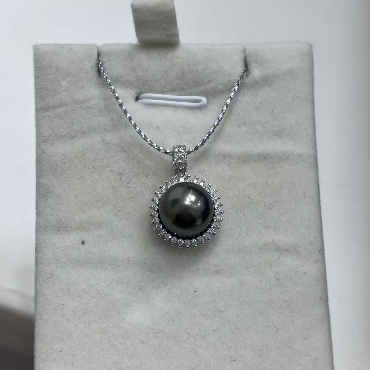 (YA58) 9-10MM天然海水大溪地珍珠吊墜 (送S925銀鏈)- #珍珠 #2104PE