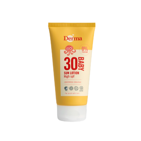 【樂森藥局】 丹麥 Derma 有機防水物理防曬霜150ml、 防曬乳