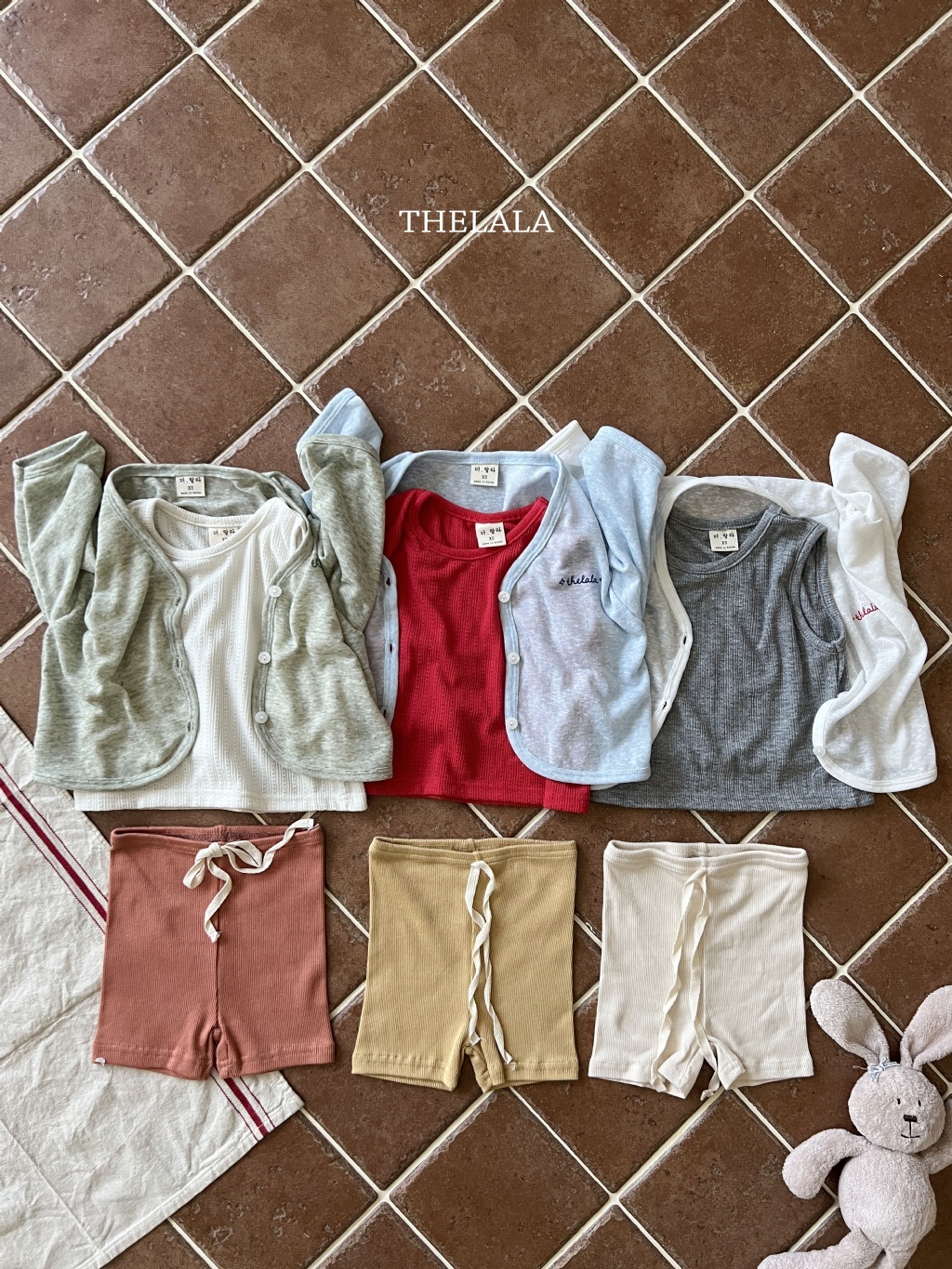 正韓夏lalla 小童三色透氣無袖背心