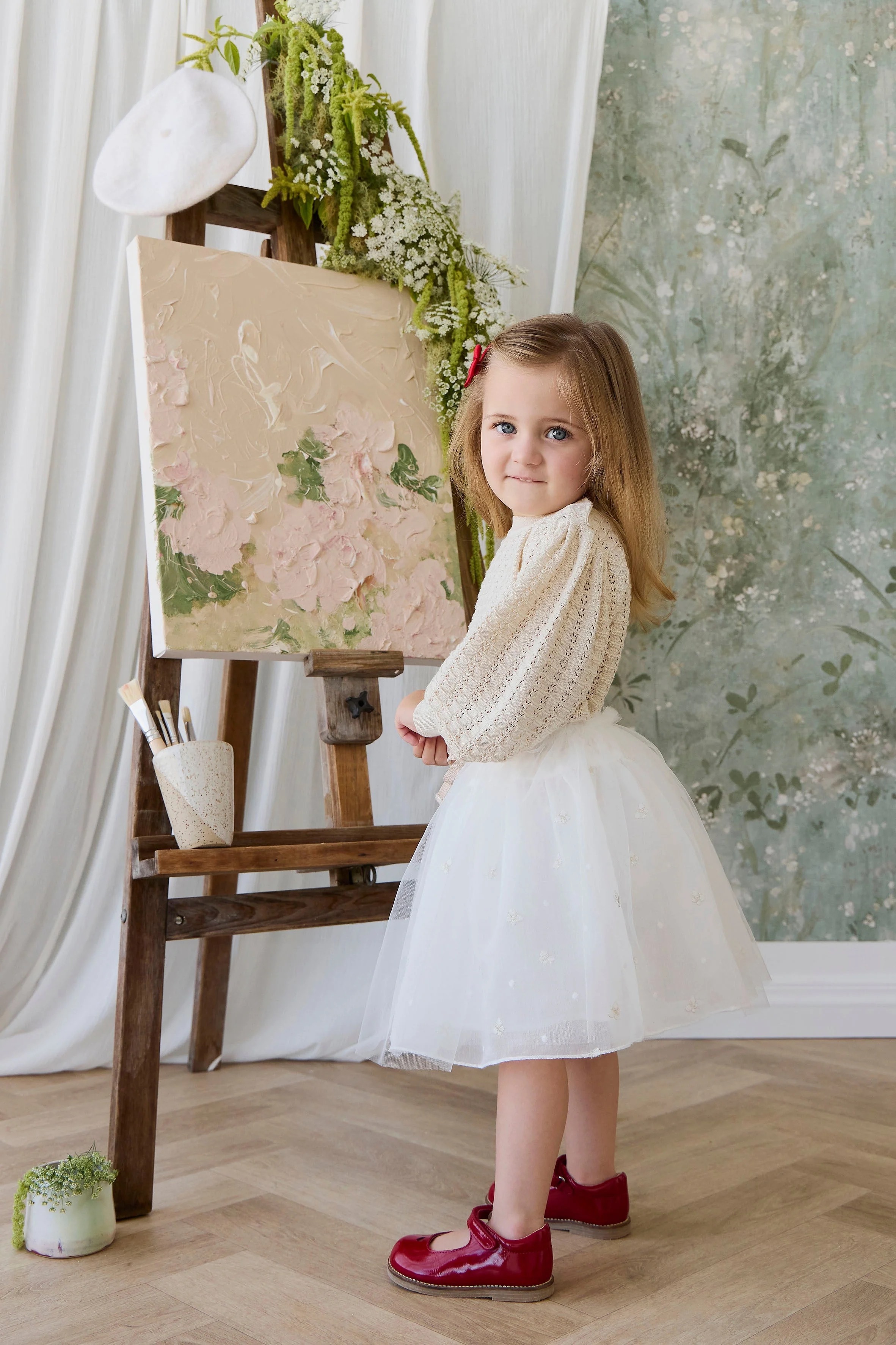 【預購】JAMIE KAY - Bellamy Skirt（Parchment Ballerina Butterfiles）