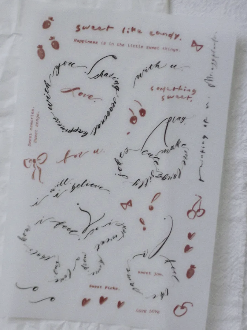 茄子先生｜Sweet picks 轉印貼紙