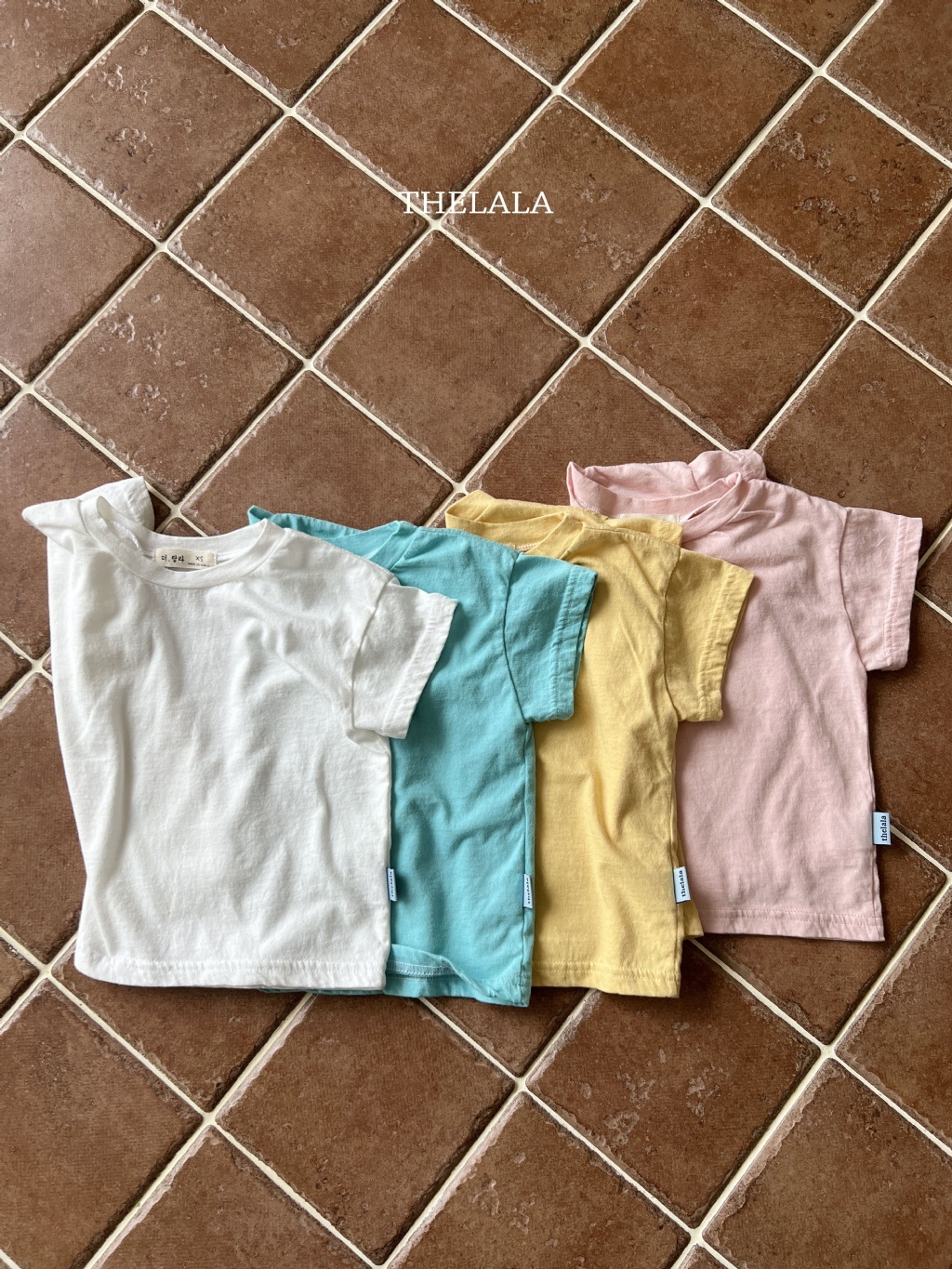 正韓夏lalla 小童四色糖果色上衣