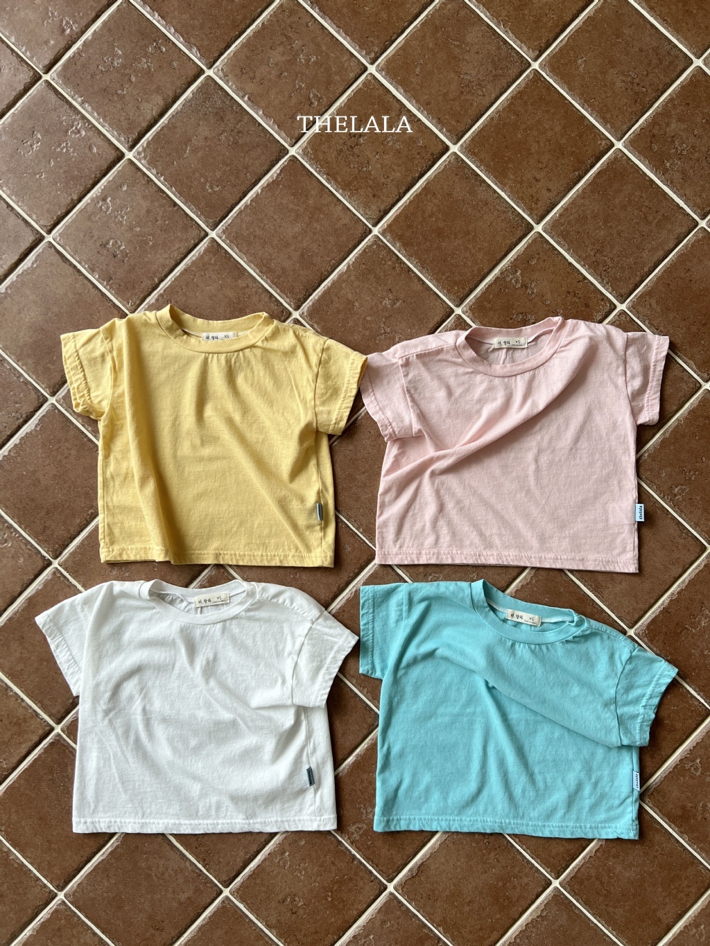 正韓夏lalla 小童四色糖果色上衣