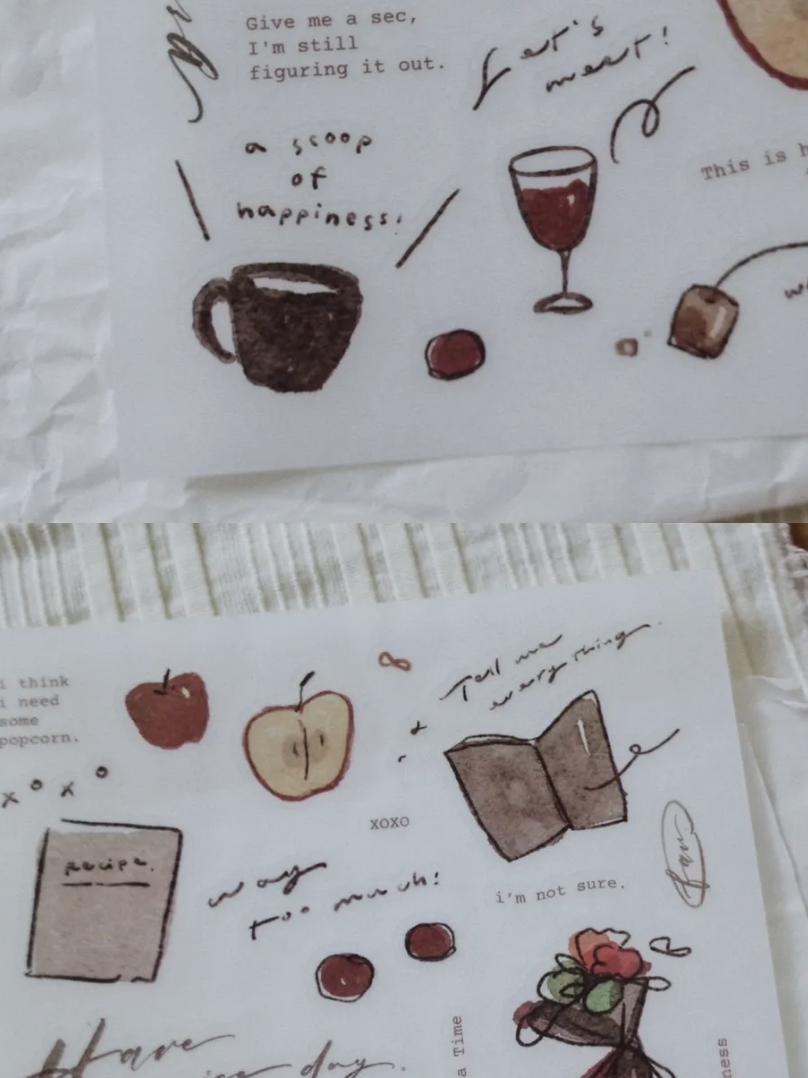 茄子先生｜Tea time 轉印貼紙