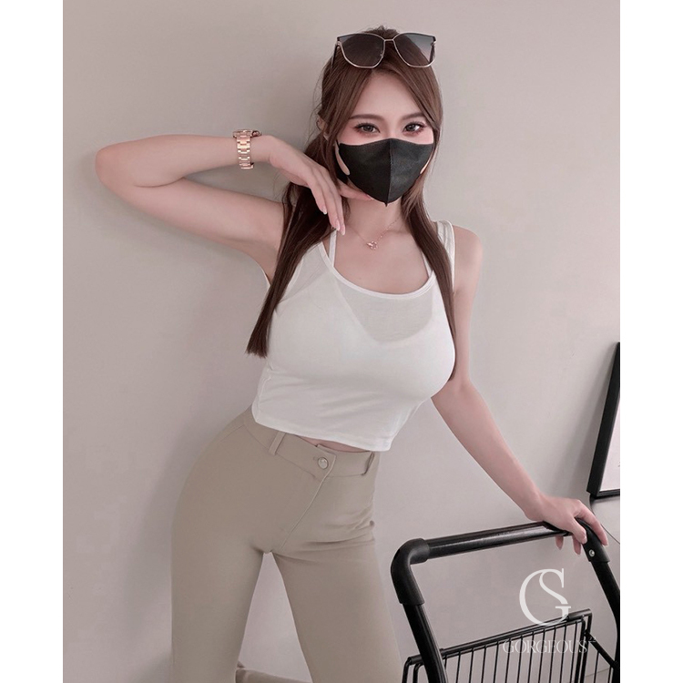 A146 「莫代爾比基尼1+1假兩件背心」