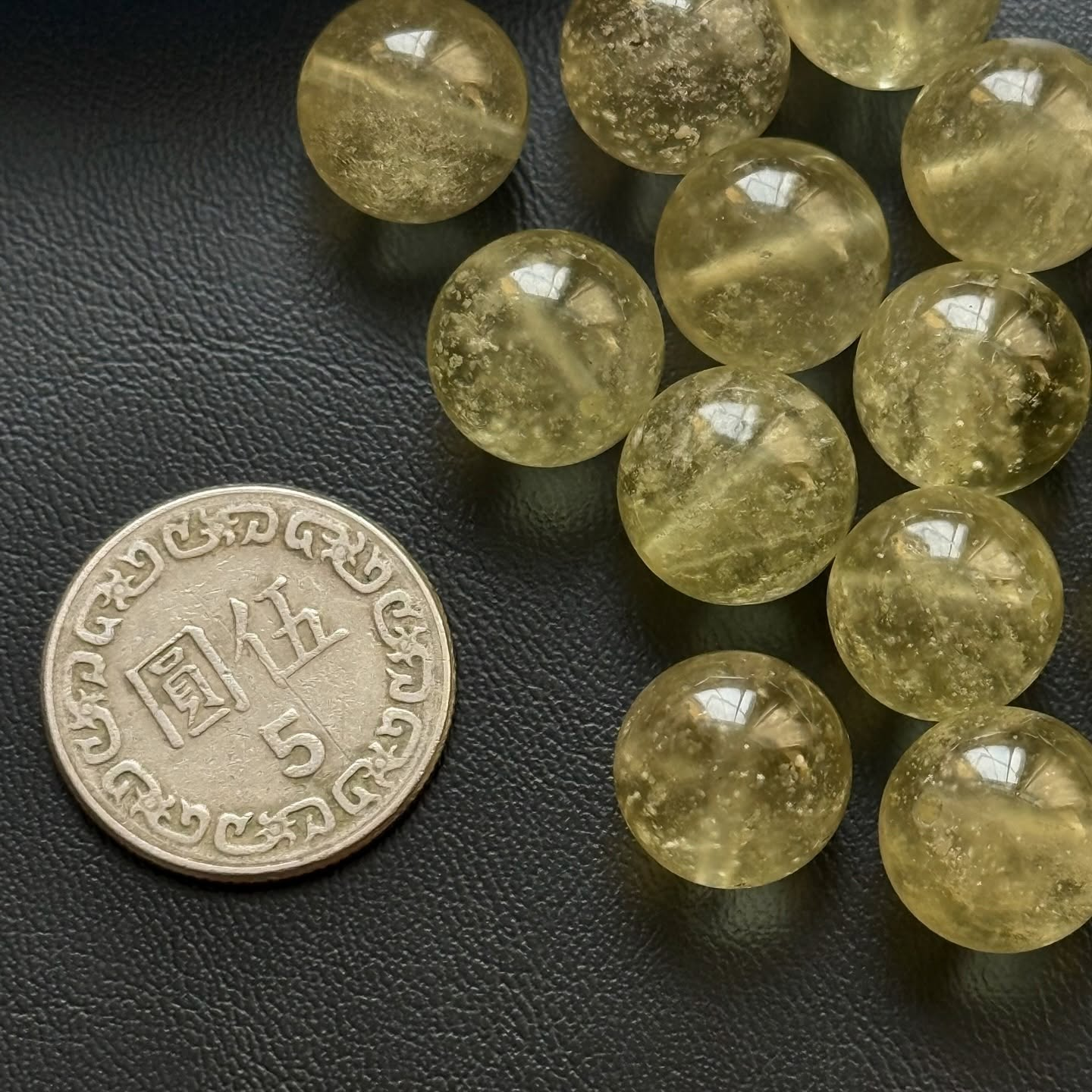 [原石] 利比亞黃金隕石 串珠通孔 單顆