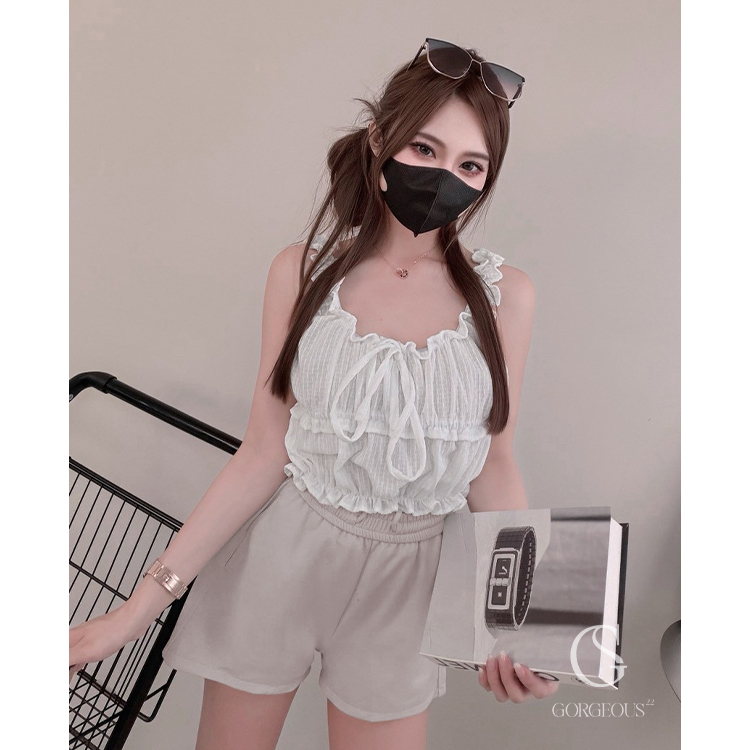 A150 「韓式設計花邊背心🌼」