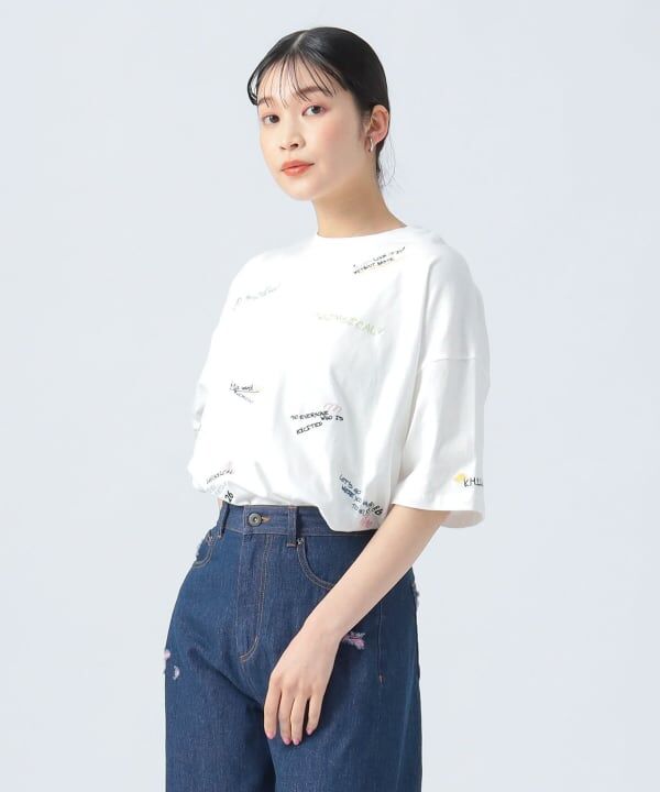 260416 BEAMS HEART 隨機logo刺繡TEE