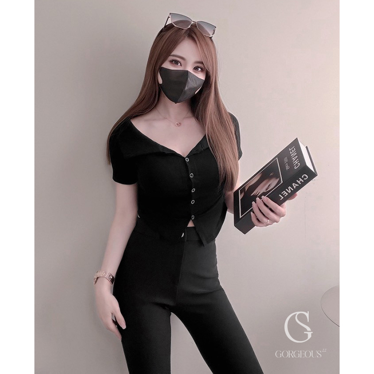 G2018 「萊卡SS苗條上衣」