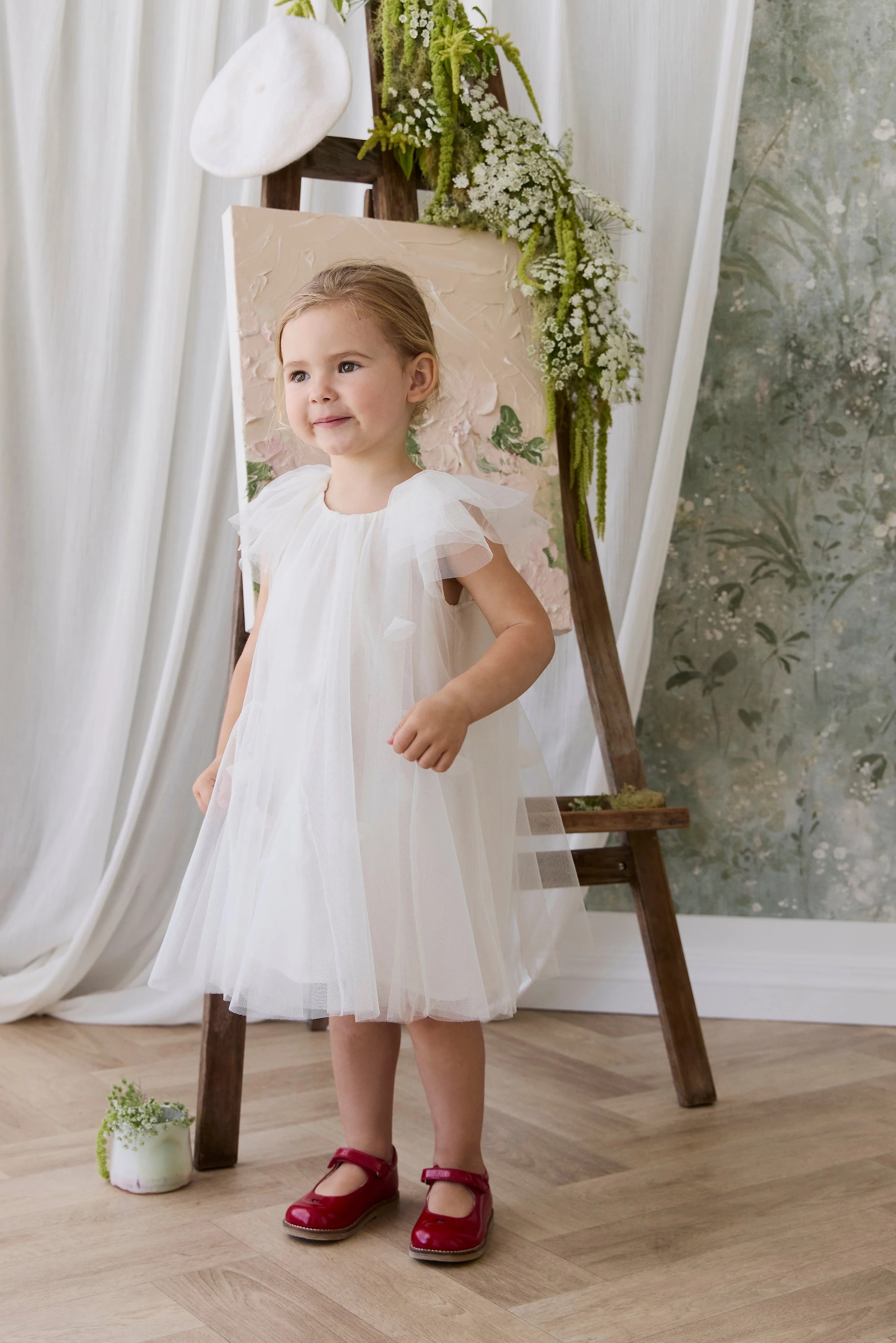 【預購】JAMIE KAY -Rhea Tulle Dress（Parchment）