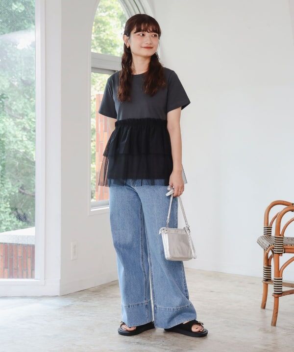 260416 BEAMS HEART 雙層薄紗TEE